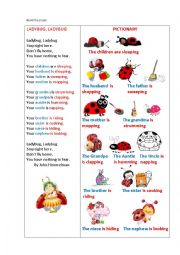 English Worksheet: LADYBUG, LADYBUG!