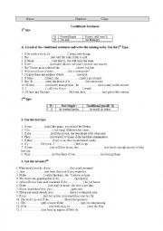 English Worksheet: If clauses
