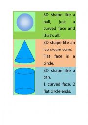 English Worksheet: What does a shape say