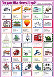 English Worksheet: Do you like travelling?