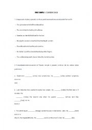 English Worksheet: SIMPLE PAST AND CONTINUOUS