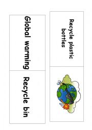 English Worksheet: Ecology domino game