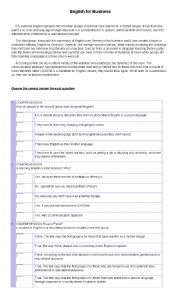 English Worksheet: Business