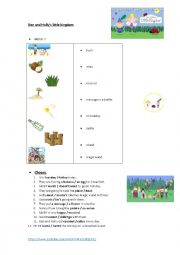 English Worksheet: ben and holly - holiday