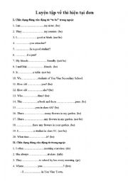English Worksheet: present tense worksheet