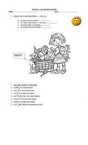English Worksheet: TOYS AND PREPOSITIONS
