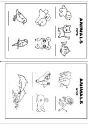 English Worksheet: Pets and wild animals