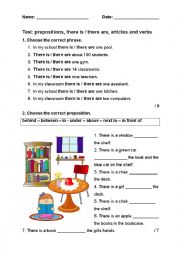 English Worksheet: Test for elementary pupils