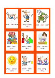 Irregular Verbs - Cards - Set 8/10