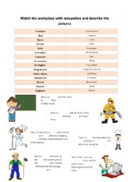 English Worksheet: Jobs / occupations
