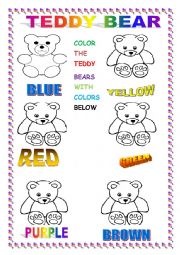 COLORING TEDDY BEAR