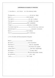 comparative of equality practice 