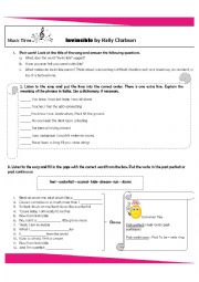 English Worksheet: invincible 