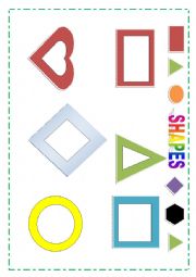 English Worksheet: SHAPES (CUT & PASTE)