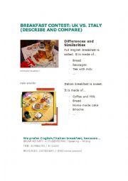 English Worksheet: Breakfast Contest