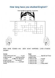 English Worksheet: present perfect tense