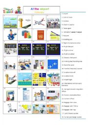 English Worksheet: At the airport