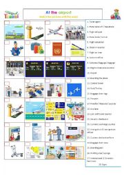 English Worksheet: At the airport