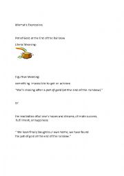 English Worksheet: St. Patricks Day Idiom