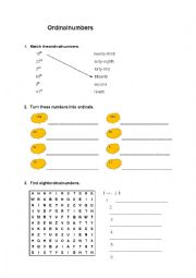 Ordinal numbers 2