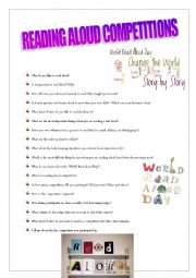 English Worksheet: Reading aloud competitions