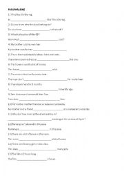 English Worksheet: PARAPHRASING