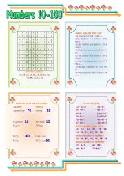 English Worksheet: Counting