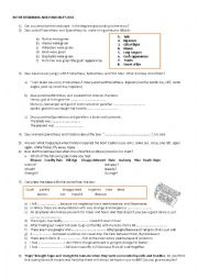 English Worksheet: IN THE BEGINNING AND PANDORAS BOX. Myth: reading comprehension