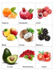 English Worksheet: Fruits, Vegetables, Berries (part 4)