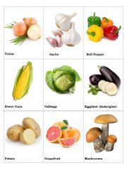 English Worksheet: Fruits, Vegetables, Berries (part 5)