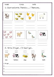 English Worksheet: Farm animals