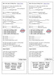 English Worksheet: Shes Not Just A Pretty Face - Shania Twain