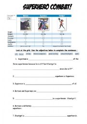 English Worksheet: Who is the most ... ? 