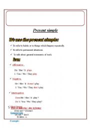 English Worksheet: present simple