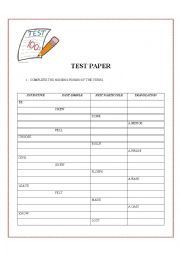 test paper