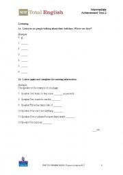 English Worksheet: test