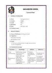 English Worksheet: MODEL CLASS