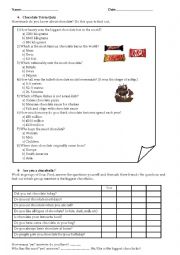 English Worksheet: Chocolate Quiz: Are you chocoholic?