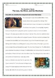 English Worksheet: Narnia 