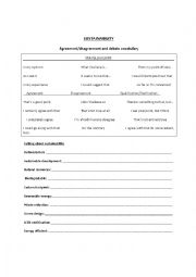 English Worksheet: Sustainability