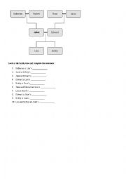 English Worksheet: Family tree