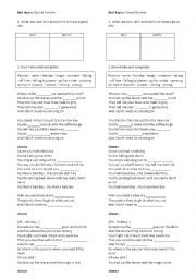 English Worksheet: Bad day by Daniel Powter