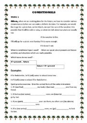 English Worksheet: conditionals