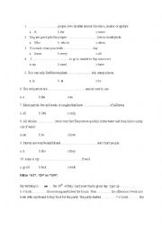 English Worksheet: Movers yle exercises