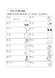 Demonstrative Worksheet