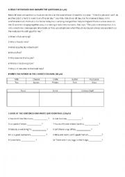 English Worksheet: mix worksheet