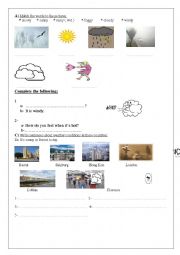 English Worksheet: Weather