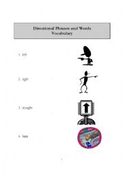 English Worksheet: Directions