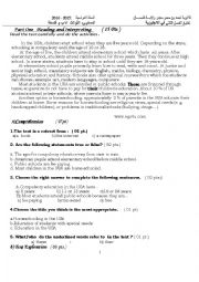 English Worksheet: Test