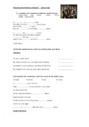 English Worksheet: Green Day Song